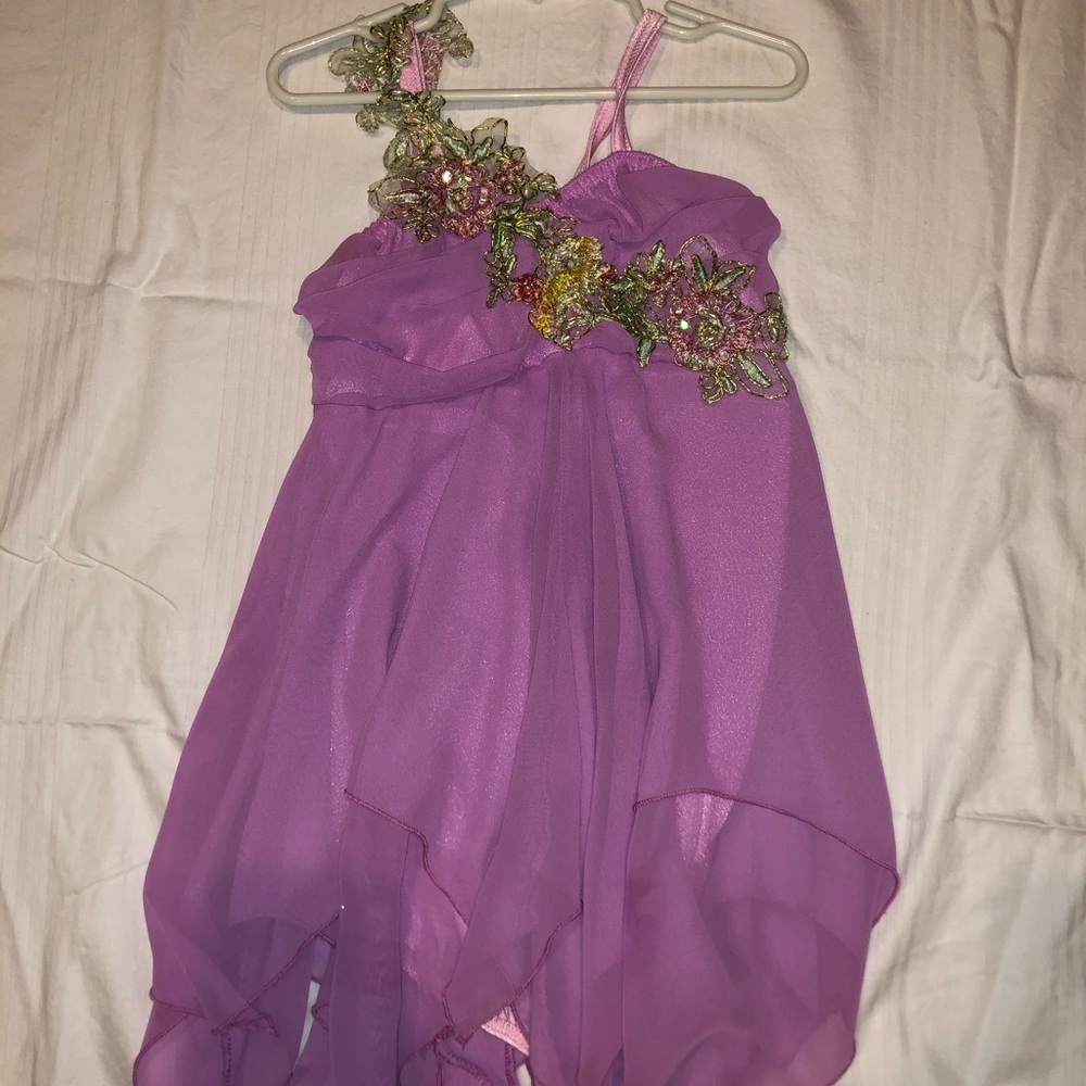 Girls Lavender Lyrical Dance Costume